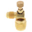 Reduced Size Thumb-Screw Flow Control Valve for 1/4" M. Flare Access fitting