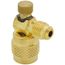 Reduced Size Thumb-Screw Flow Control Valve for 5/16" M. Flare Access fitting