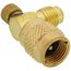 Reduced Size Thumb-Screw Flow Control Valve for 5/16" M. Flare Access fitting