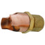 Braze On Self Piercing Copper Saddle Valve for 1/2" OD Tube (4 Pack)