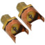 Braze On Self Piercing Copper Saddle Valve for 3/4" OD Tube (2 Pack)