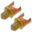 Braze On Self Piercing Copper Saddle Valve for 3/4" OD Tube (2 Pack)