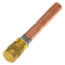 1/4" M. Flare Access Fitting w/ 3/8" Copper Tube Extension, w/ 1/4" Brass Cap and Valve Core (Pack of 6)