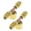 1/4" M. Flare Access x 1/4" F. Flare Tee, w/ Depressor Tip On Branch w/ Valve Core (Pack of 2)