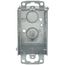 2-1/2" Deep Gangable Switch Box w/ Ears Flush, 1/2" Knockouts & Beveled Corners