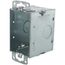 2-1/2" Deep Gangable Switch Box w/ Ears Flush, 1/2" Knockouts & Beveled Corners