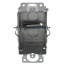 2-1/2" Deep Gangable Switch Box w/ Tiger Grip & Ears Flush, 1/2" Knockouts