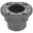 2" Outlet Compact Clamp Down Floor Drain, PVC, 2" Throat