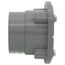 2" Outlet Compact Clamp Down Floor Drain, PVC, 2" Throat
