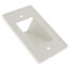 1-Gang Reversible Low-Voltage Cable Entrance Plate (Black)