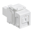 Quickport, Singlemode Simplex Sc Fiber Optic Adapter Module, Zirconia Ceramic