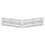 Angled Quickport, Patch Panel w/ Magnifying Lens, 48"port, 2RU (White)