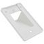 Reversible 1- Gang Two-Piece Low-Voltage Cable Entrance Plate (White)