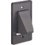 Reversible 1- Gang Two-Piece Low-Voltage Cable Entrance Plate (Black)