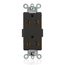 15A Decora Plus Duplex Receptacle/outlet, Commercial Grade (Black)