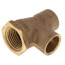 1/2" C x F x C Cast Brass Tee (Lead Free)