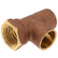3/4" C x F x C Cast Brass Tee (Lead Free)