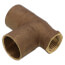1" x 1/2" x 1" C x F x C Cast Brass Tee (Lead Free)