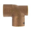 1/2" x 1/8" x 1/2" C x F x C Cast Brass Tee
