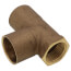1" x 3/4" x 1" C x F x C Cast Brass Tee (Lead Free)