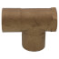 1" x 3/4" x 1" C x F x C Cast Brass Tee (Lead Free)