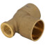 1-1/4" x 1/2" x 1-1/4" C x F x C Cast Brass Tee (Lead Free)