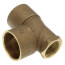 1-1/4" x 3/4" x 1-1/4" C x F x C Cast Brass Tee (Lead Free)