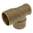 1-1/4" x 3/4" x 1-1/4" C x F x C Cast Brass Tee (Lead Free)