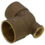 1-1/2" x 1/2" x 1-1/2" C x F x C Cast Brass Tee (Lead Free)