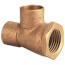 2" x 3/4" x 2" C x F x C Cast Brass Tee (Lead Free)