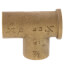 3/4" x 1/2" x 3/4" C x F x C Cast Brass Tee (Lead Free)