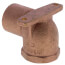 3/4" CxF Cast Brass 90-Degree Drop Ear Elbow