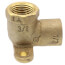 1/2" X 3/8" CxF Cast Brass 90-Degree Drop Ear Elbow (Lead Free)