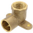 1/2" X 3/8" CxF Cast Brass 90-Degree Drop Ear Elbow (Lead Free)