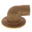 1/2" C X F Cast Brass 90-Degree Flanged Sink Elbow (Lead Free)