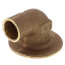 1/2" C X F Cast Brass 90-Degree Flanged Sink Elbow (Lead Free)