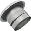 CG Series Adjustable Plastic Supply/Exhaust Contour Grille w/ Metal Mounting Collar for 4" Duct
