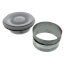 CG Series Adjustable Plastic Supply/Exhaust Contour Grille w/ Metal Mounting Collar for 6" Duct