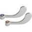 4" Wristblade Handle (Pair) (Polished Chrome), 317-PRJKCP