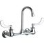 540 Series Wall-Mounted Manual Faucet w/ Adjustable Centers (Polished Chrome), 631-XKABCP