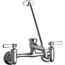 Wall-Mounted Service Sink Faucet w/ 8" Centers (Polished Chrome), 897-CCP