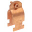 1-1/4" Copper Epoxy Coated Multi-Strut Pipe Clamp