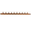 3/4" PEX Crimp x Spin Closed Copper Manifold, w/ 1/2" PEX Crimp Outlets (10 Outlets)