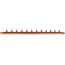 1" PEX Crimp × PEX Crimp Copper Manifold, w/ 1/2" PEX Crimp Outlets (12 Outlets)