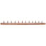 1" PEX Crimp × Spin Closed Copper Manifold, w/ 1/2" PEX Crimp Outlets (12 Outlets)