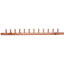 1" Male Sweat Copper Manifold w/ 1/2" Sweat Loops (12 Outlets)