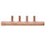 1" Male Sweat x Female Sweat Copper Manifold w/ 1/2" Sweat Loops (4 Outlets)