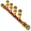 3/4" Push-Fit x Open Copper Manifold w/ 1/2" Push-Fit Outlets (4 Outlets)