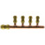 3/4" Push-Fit x Closed Copper Manifold w/ 1/2" Push-Fit Outlets (4 Outlets)