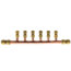 3/4" Push-Fit x Open Copper Manifold w/ 1/2" Push-Fit Outlets (6 Outlets)